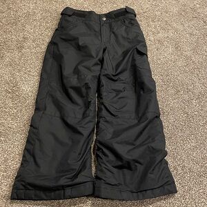 EUC Boys Columbia ski snow pants, size 7/8 black adjustable waist